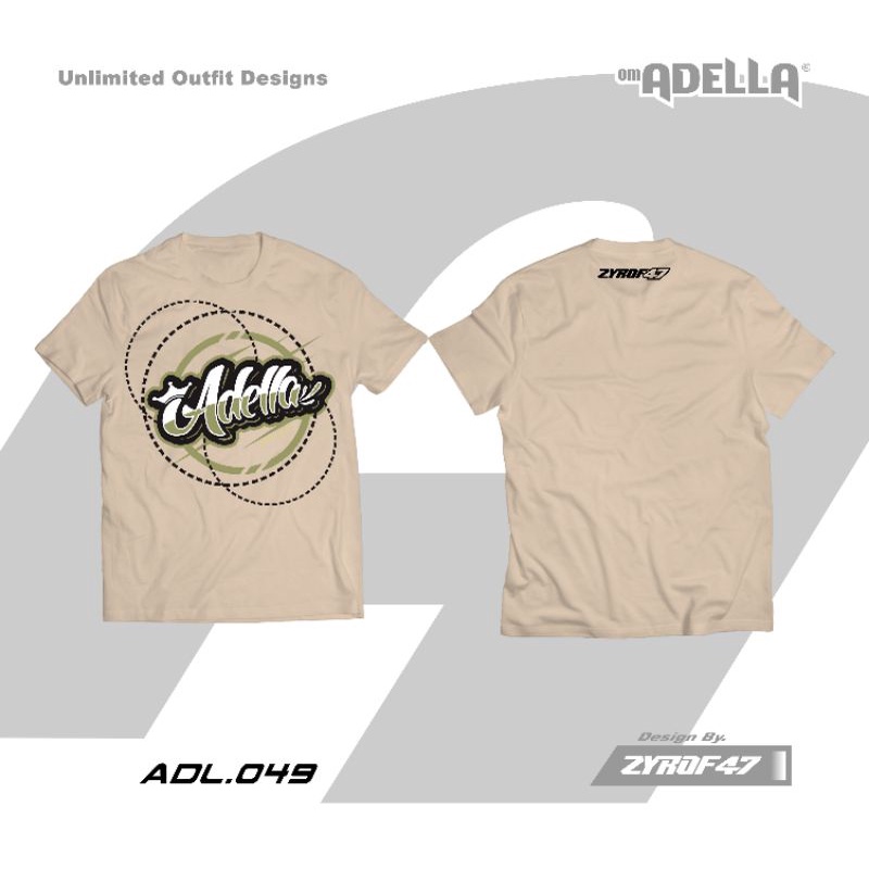 Kaos Adella Original 100% by Zyrof Kode-049