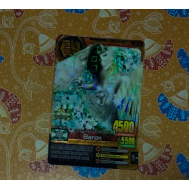 Animal kaiser Gold BARON , Card gold ultra rare Premium ,CARD LANGKA LIMITID EDITION
