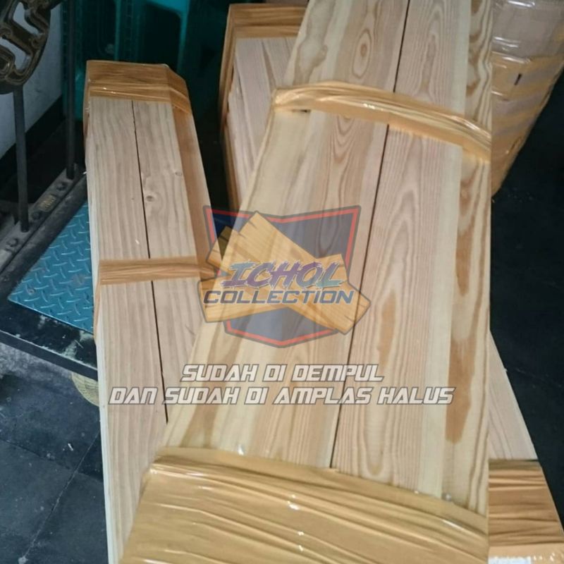 kayu jati belanda 120/100x5x1,5 sudah di amplas halus