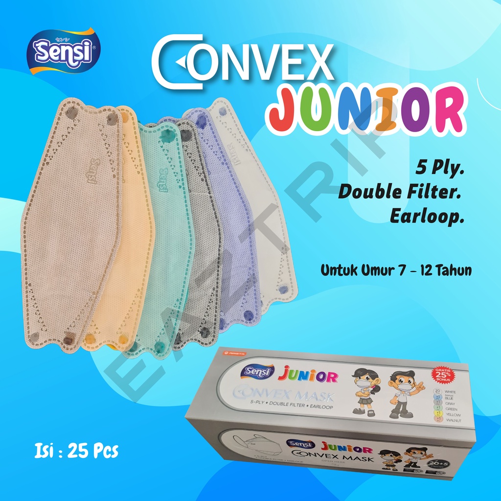 Masker Sensi Convex Junior 5Ply / KF94 Anak / Masker Anak