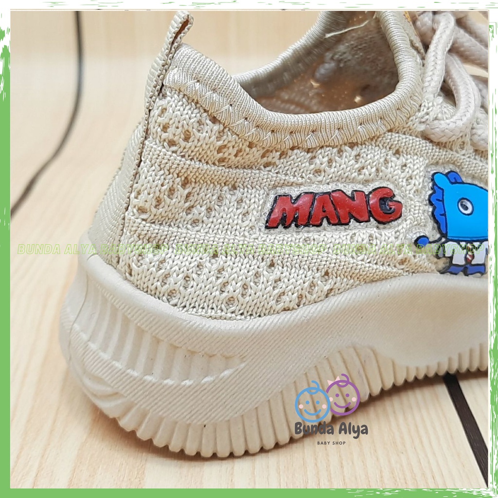 Sepatu Anak IMPORT Usia 2 6 7 Tahun KREM Lentur Alas Karet - Sepatu Anak Cewek Cowok Lentur Elastis Motif Karakter Lucu Model Kekinian Anti Licin Size 22 Sampai 36