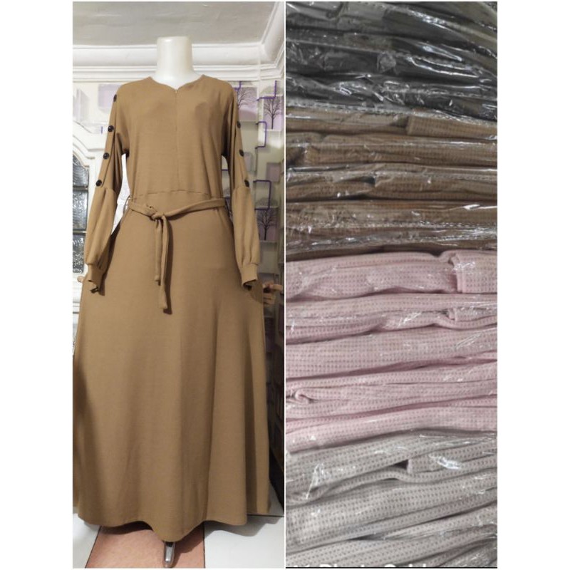 GAMIS KNIT TANGAN BALON KANCING/GAMIS KNIT TERBARU 2021//GAMIS KNIT WANITA//GAMIS KNIT TERLARIS//