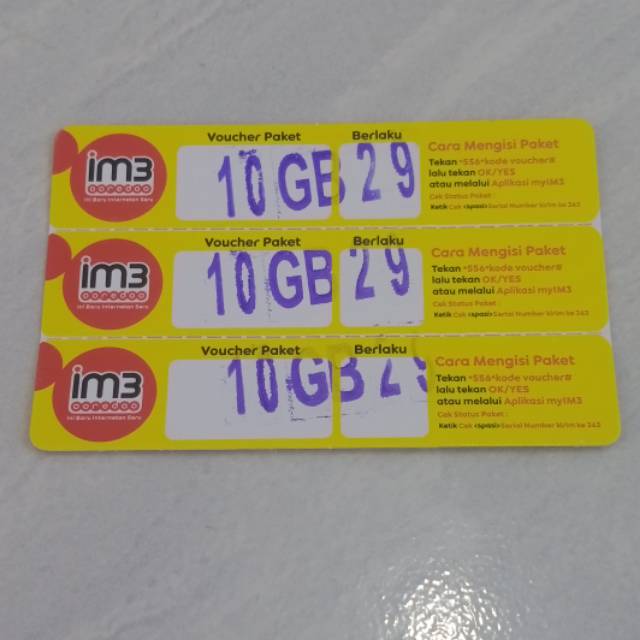 Voucher indosat 10gb