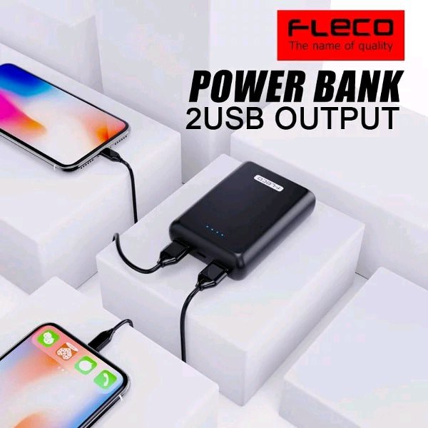 POWER BANK FLECO 6600MAH FAST CHARGING 4.2A