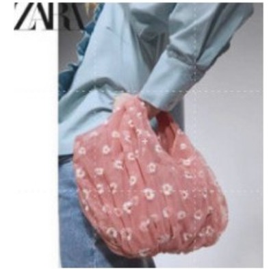 READY!! TAS ZAR4 HAND BAG/SHOULDER BAG MOTIF BORDIR FLOWER FASHION IMPORT PREMIUM #185308