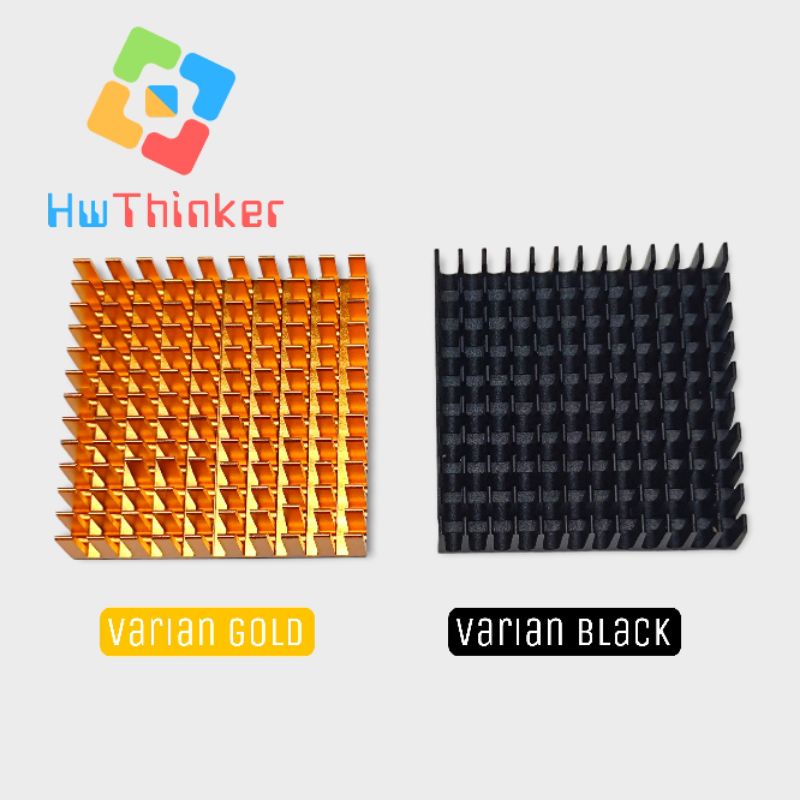 Heatsink Heat sink Pendingin 40x40x11mm 4x4cm 4x4 cm Bahan Aluminum Untuk Chip Memory IC Transistor 