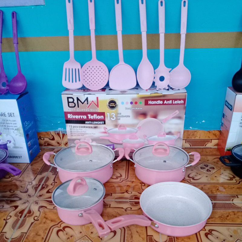 panci set 13 pcs cookware atau 15 pcs