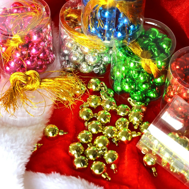 Ornamen Bola Gantung Glitter Untuk Dekorasi Pohon Natal