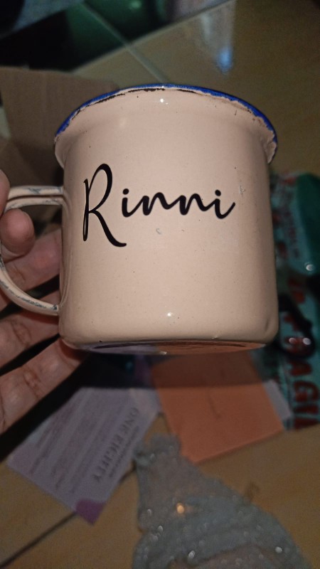One Eighty Mug Enamel Jadul Custom Mug Couple Wedding Graduation Gift Free Bisa Dibeli Satuan/grosir