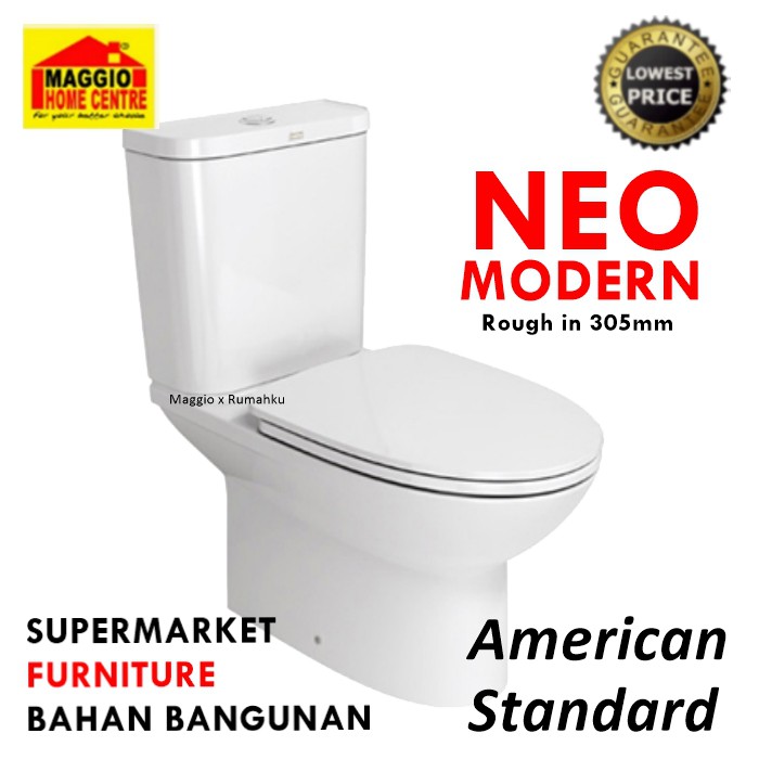Jual KLOSET DUDUK AMERICAN STANDARD CLOSET DUDUK NEO MODERN AMSTAD