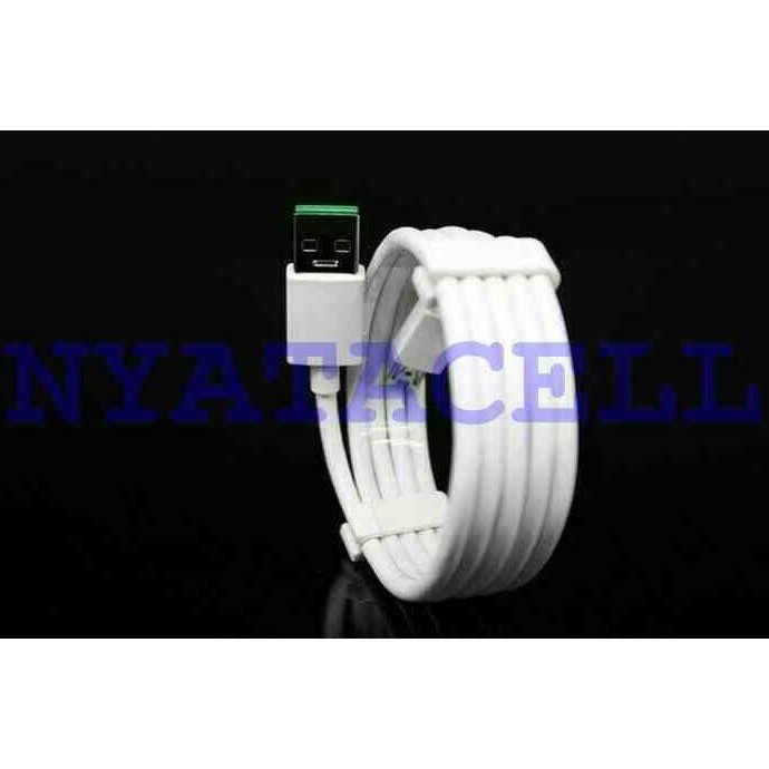 NEW KABEL DATA OPPO VOOC ORIGINAL 100% FLASH MINI FAST CHARGING - PUTIH MILENIA