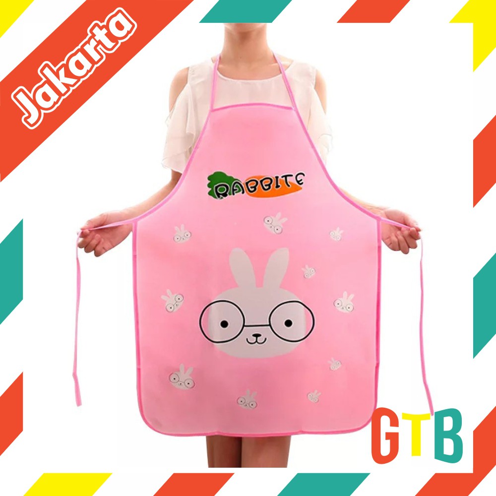 ❤️GTB❤️ R003 Celemek Apron Masak Dapur Anti Tahan Air Waterproof Jumbo Transparan Import