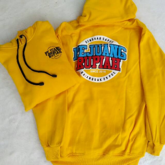 JAKET HOODIE motif PEJUANG RUPIAH