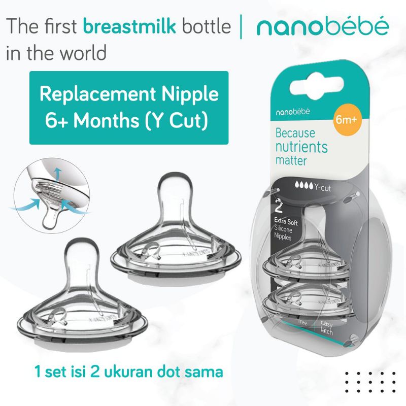 Replacement Nipple Nanobebe, dot bayi Nano bebe