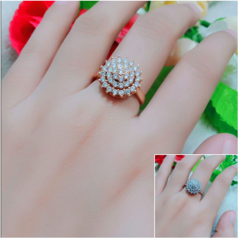Fourfashion Cincin Xuping Dewasa Full Permata Cantik HH147
