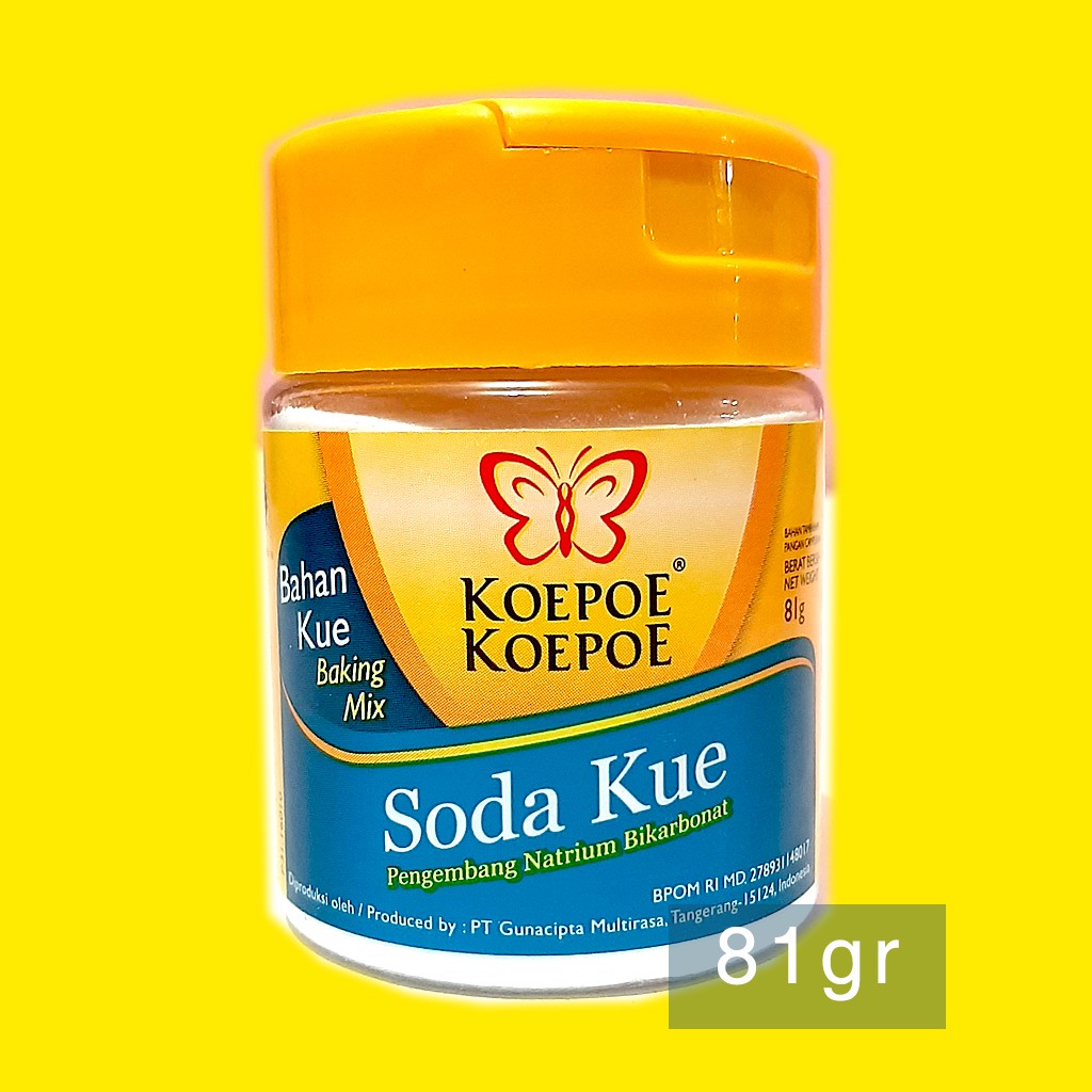 

Soda Kue KOEPOE KOEPOE Bahan Kue Baking Mix 81gr Natrium Karbonat Kupu Kupu | Bekasi