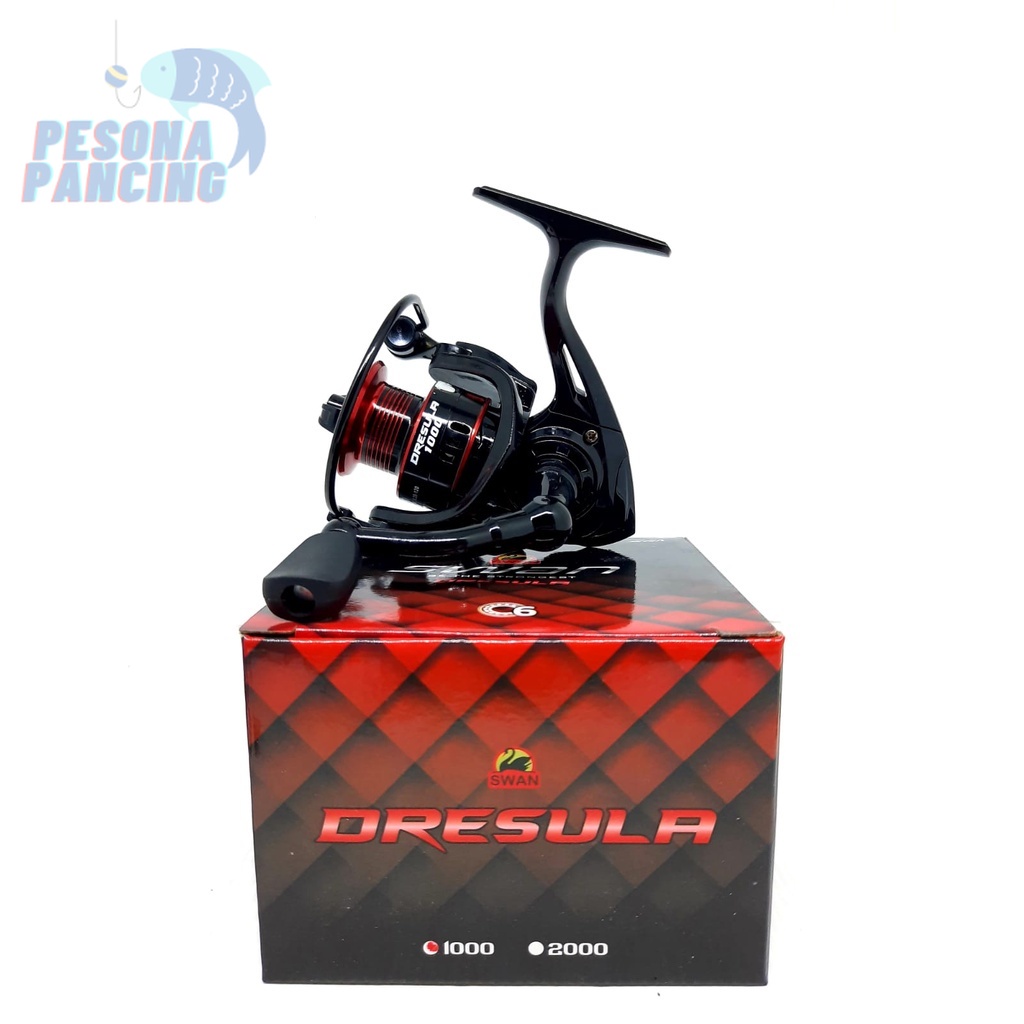 Reel Pancing SWAN DRESULA 6 Ball Bearing FREE HANDLE 1000-4000