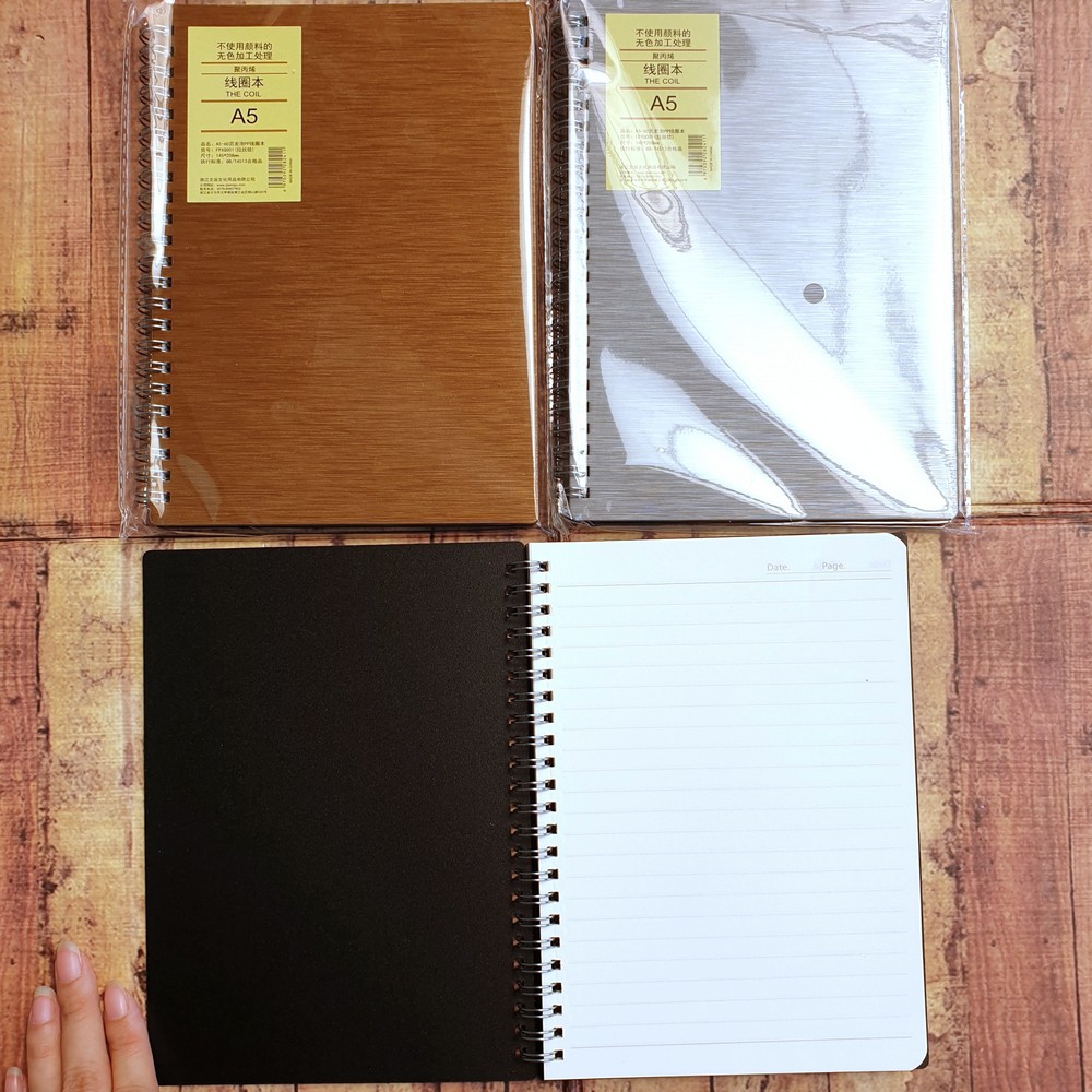 Notepad - Notebook Spiral Premium Merk Wengu A6 A5 FPXQ001 - Buku Spiral A5 A6