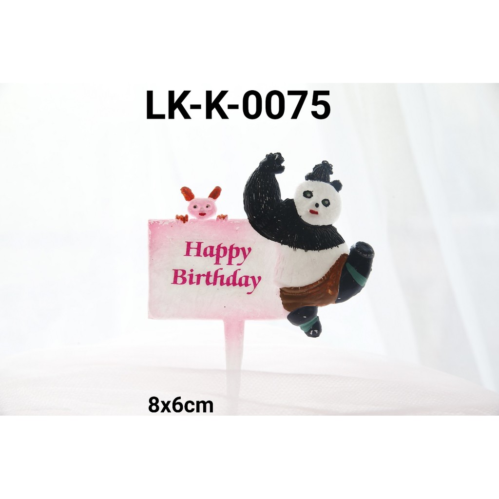 LK-K-0075 Topper tulisan happy birthday kungfu panda yamama baking