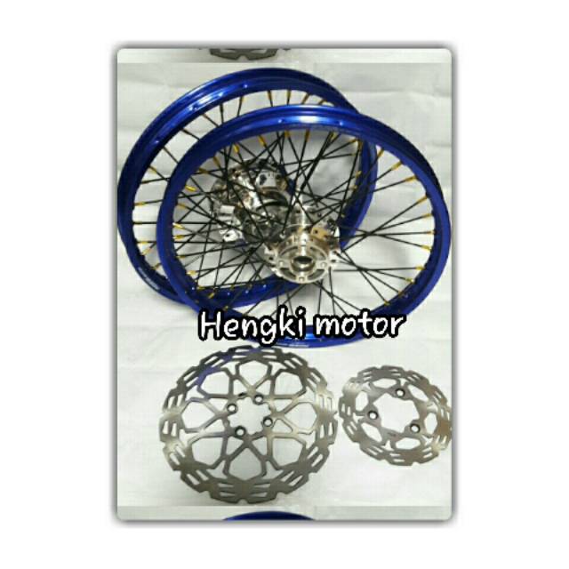 Velg satria fu 150 jari2 hitam velg biru
