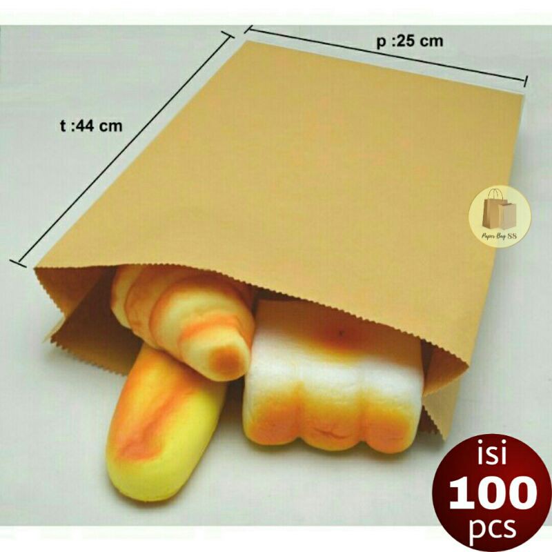 

Paperbag Kantong Kertas Baju/Kado Coklat 25x7x44 cm (isi 100 pcs)