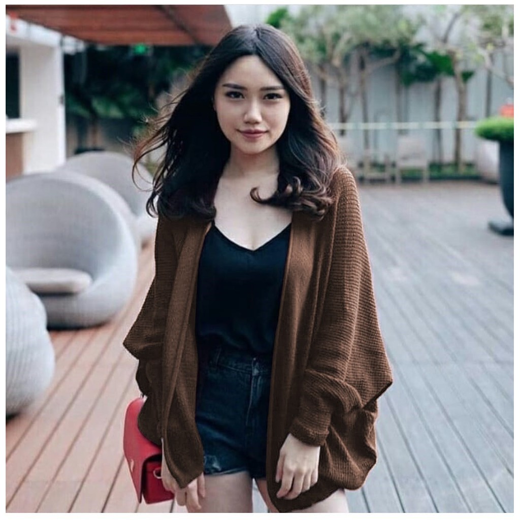 WSE390 - Outer Marion Rajut SUPER PREMIUM Cardigan Rajut Wanita Model Kalong