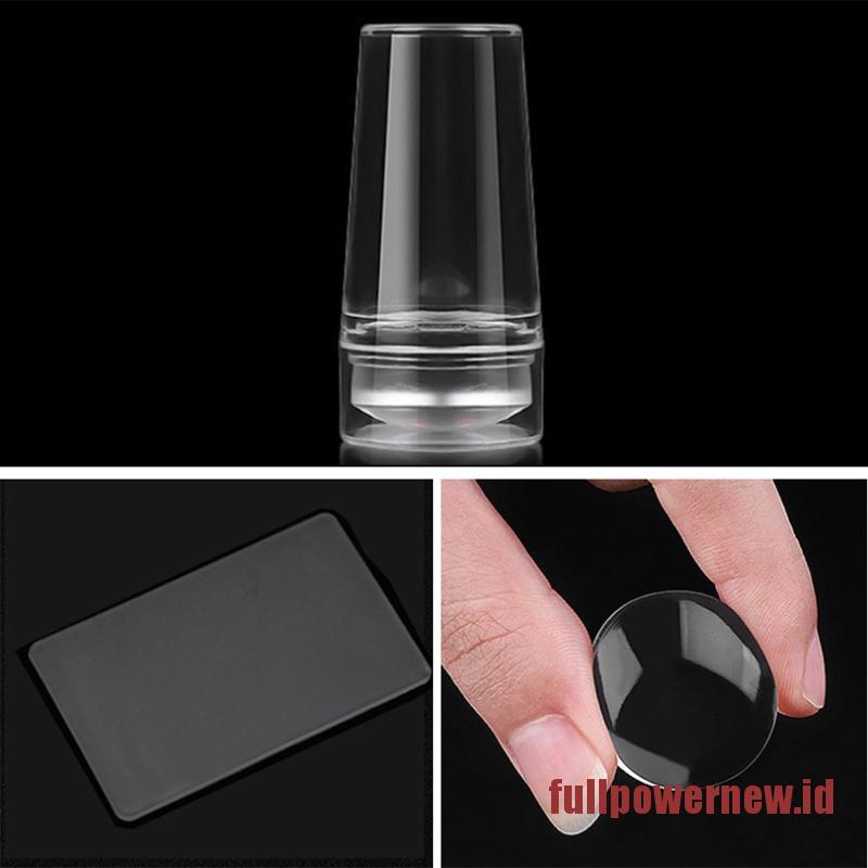 【COD】Nails Design Clear Silicone Nail Art Scraper Nails Gel Nail Polish Stamping