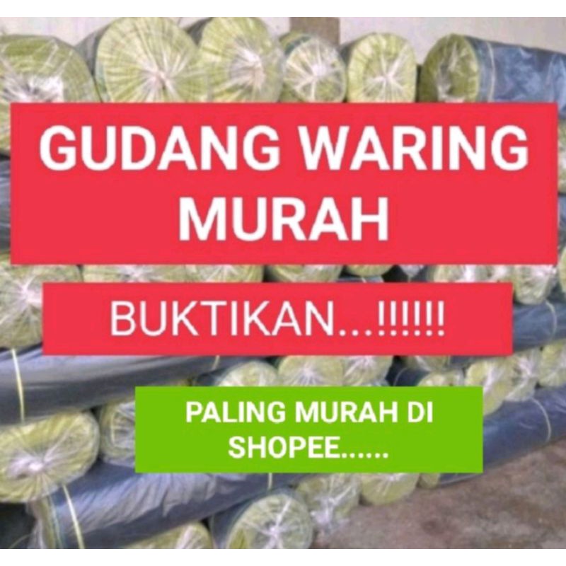 jaring waring hitam 1 roll panjang 50m lebar 120cmuntuk jaring pagar tanaman pagar kebun
jaring kand