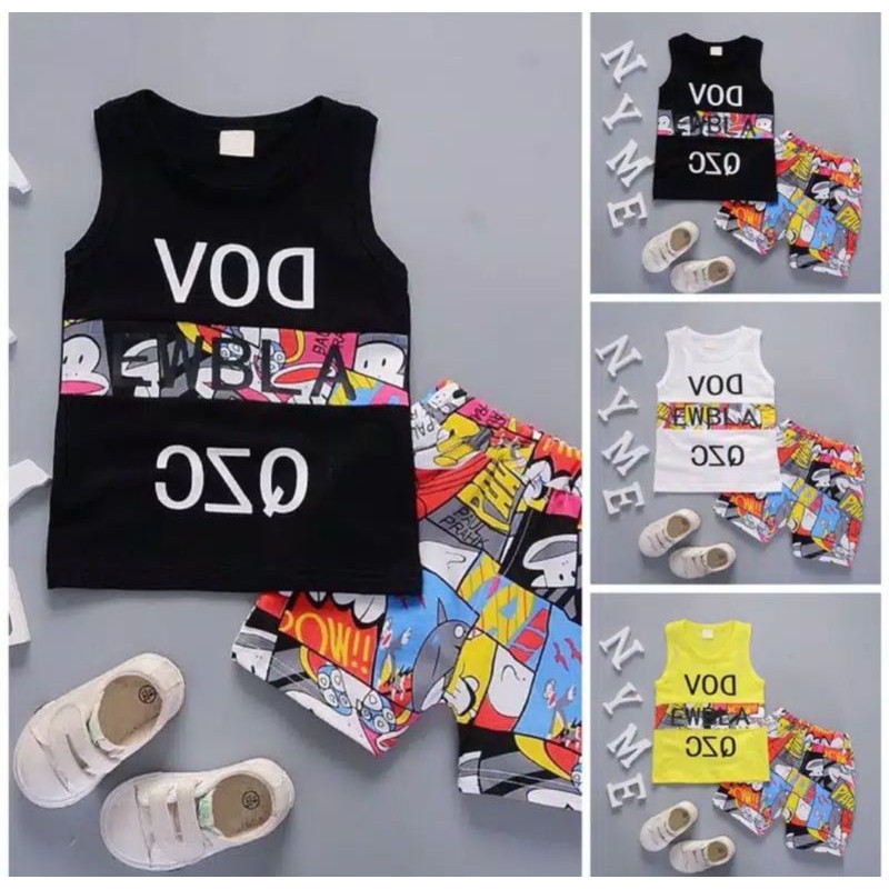 SETELAN PRINTING VOD ANAK TERMURAH 1-5 THN