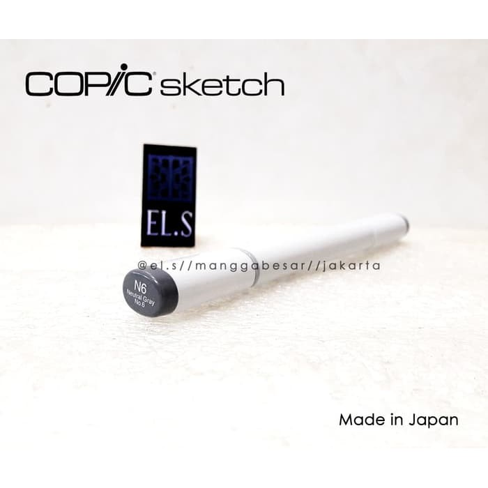 

COPIC SKETCH MARKER N6 NEUTRAL GRAY NO. 6 ( CSM ) COLOR COLOUR