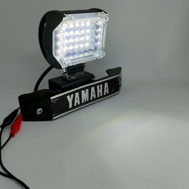 PAKET BREKET KUMIS YAMAHA RX KING PLUS LAMPU TEMBAK CWL 24 LED PLUS SENJA | BREKET KUMIS YAMAHA RX KING NEW RX KING OLD PLUS LAMPU