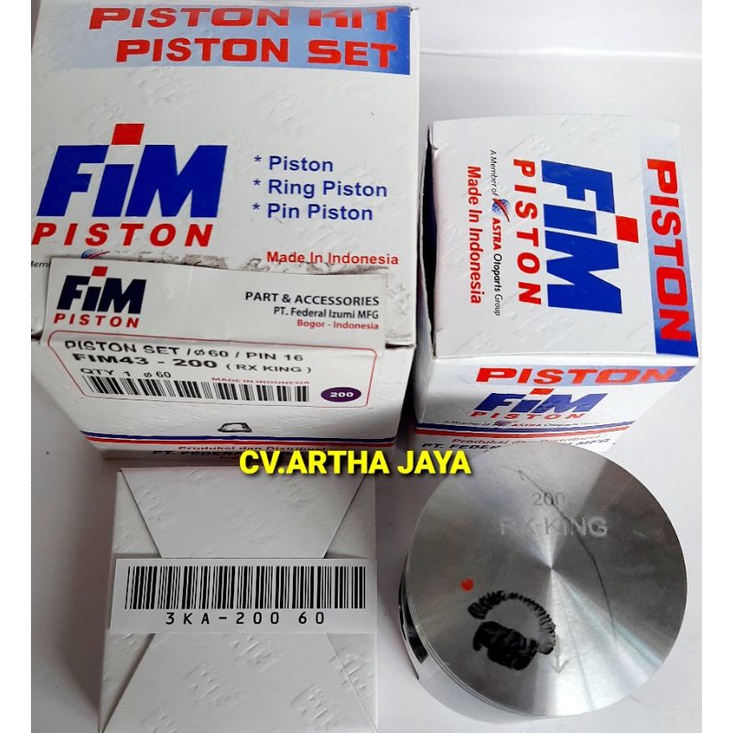 PISTON KIT FIM FIM43 YAMAHA RXK / RX K / RX KING / KING / RX-KING / RX-K ( 58 / 58,5 / 59 / 59,5 / 60 / 60,5 / 61 / 61,5 / 62 ) ( STD / 050 / 100 / 150 / 200 / 250 / 300 / 350 / 400 ) ( PEN 16 / PIN 16 )-4