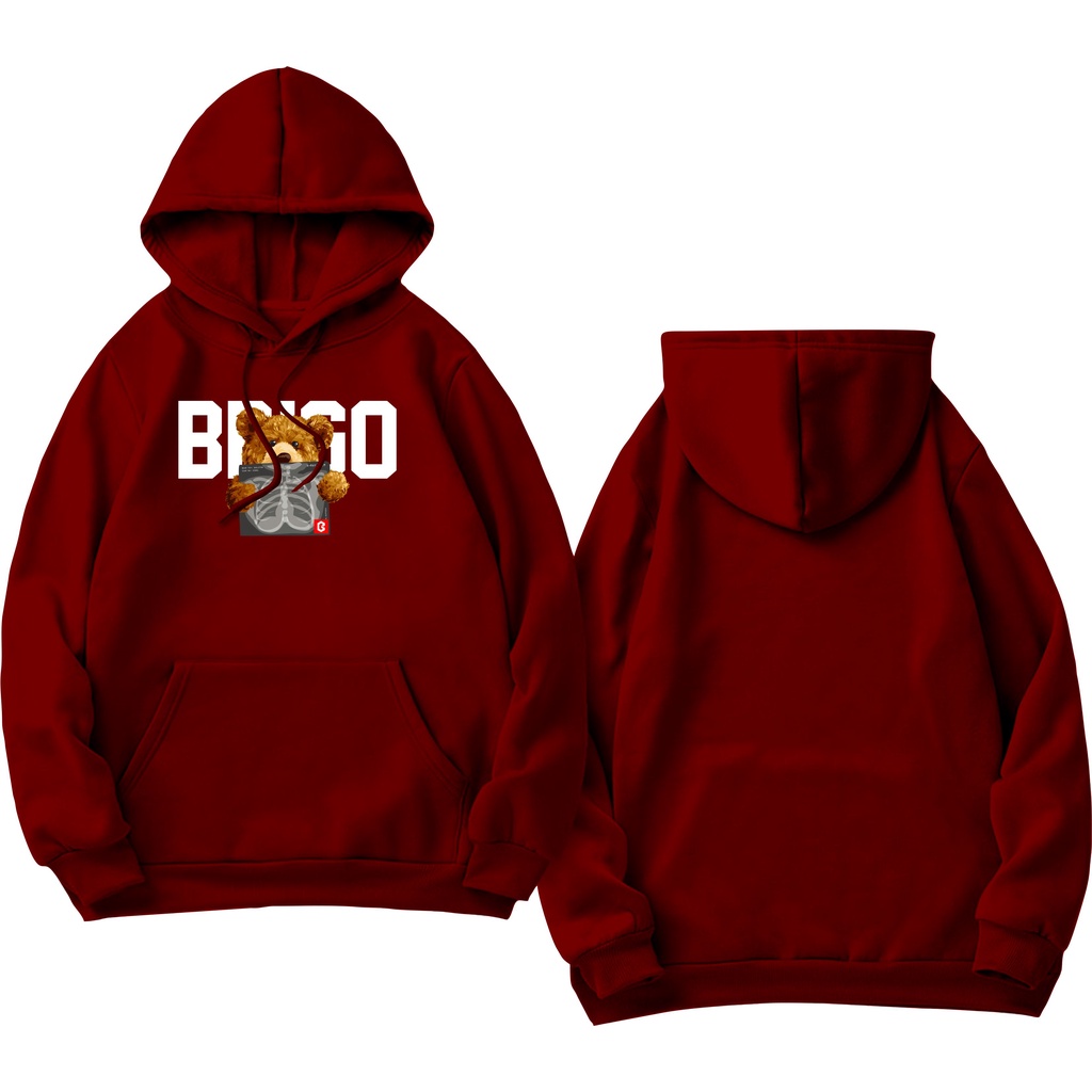 BRIGO Jumper Hoodie BERUANG RONTGEN II Sweater Hoodie BRIGO Sablon DTF Fleece Cotton II SIZE M-XXL (Pria &amp; Wanita) Free stiker&amp;Gantungan Kunci