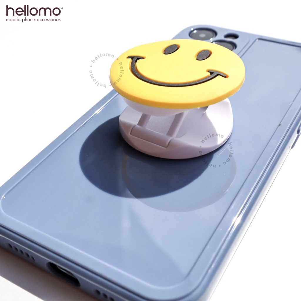 Griptok Ring 3D Smile Phone Grip Holder Universal Grip Tok Hp Emoticon