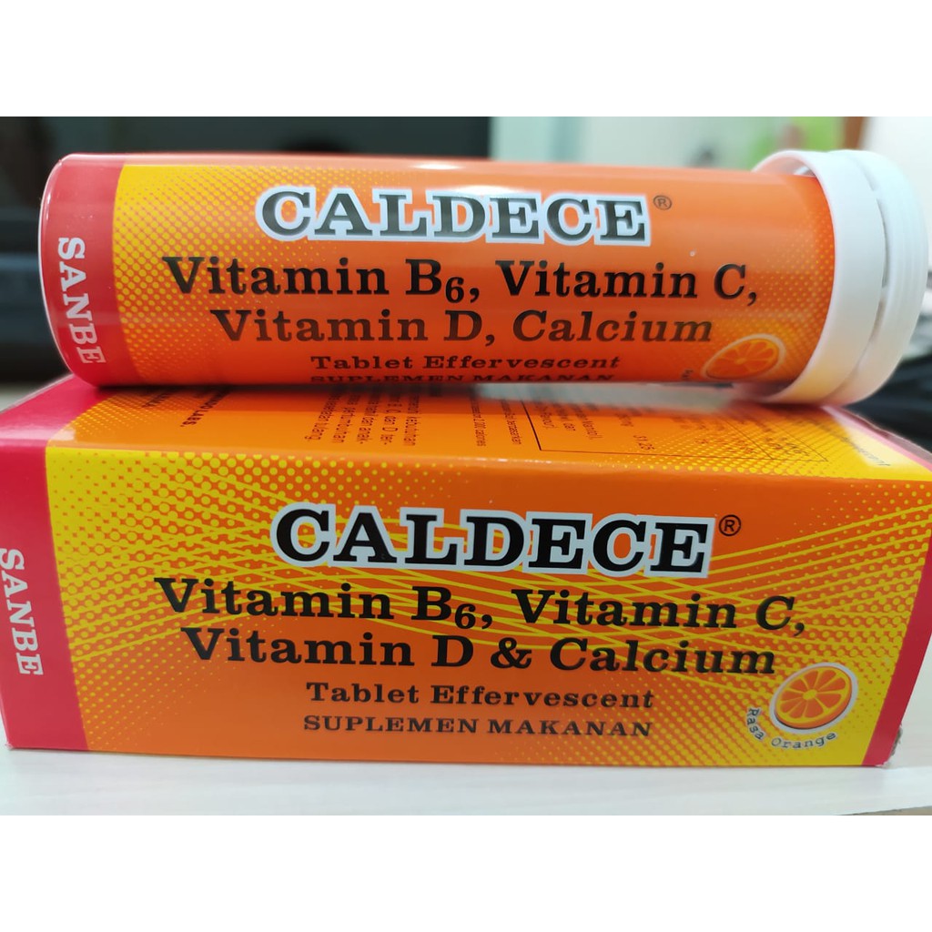 Jual CALDECE VITAMIN B6, VITAMIN C, VITAMIN D & CALCIUM Shopee Indonesia
