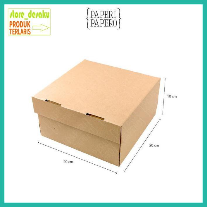 

Yrey5Y- Cake Box - Kotak / Dus / Boks Kue Bolu (20 X 20 X 10 Cm ) Tgdr6E-