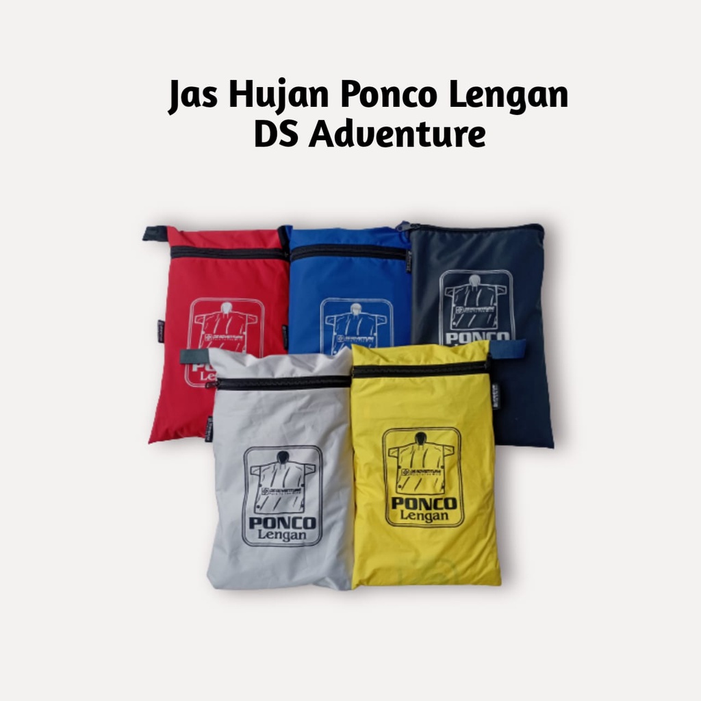 Jas hujan ponco lengan ds adventure/jas hujan ponco/jas hujan ponco tebal/jas ujan ponco/ponco lengan/mantel hujan ponco lengan/jas hujan kelelawar lengan/jas ujan ponco lengan