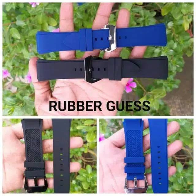 STRAP TALI JAM GC GUESS 22MM RUBBER STRAP TALIJAM TANGAN PLUS BUCKLE