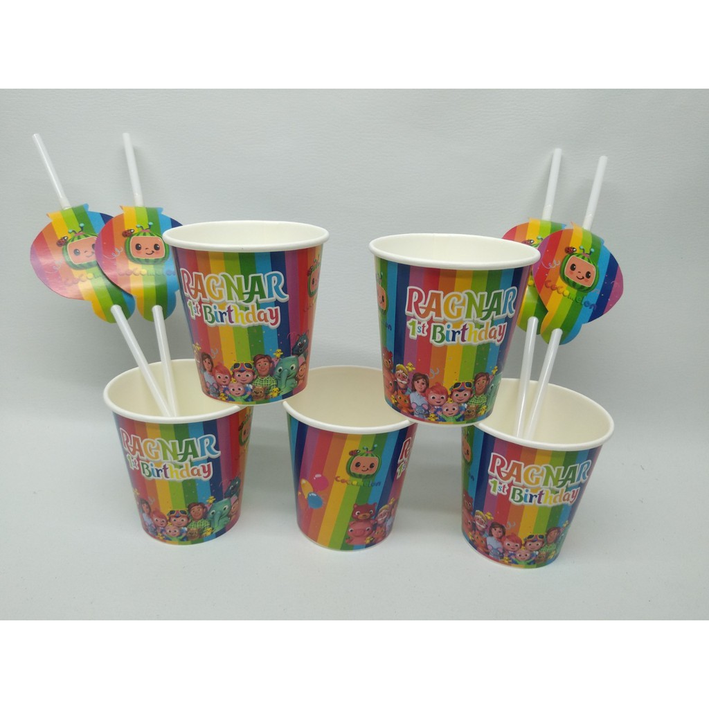 GELAS KERTAS COCOMELON / PAPER CUP COCOMELON / GELAS KERTAS CUSTOM COCOMELON / PAPER CUP CUSTOM