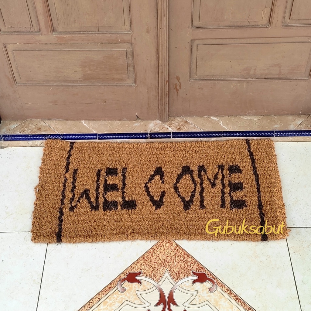 Keset welcome ijuk sabut kelapa 90x45 keset ijuk anti ular