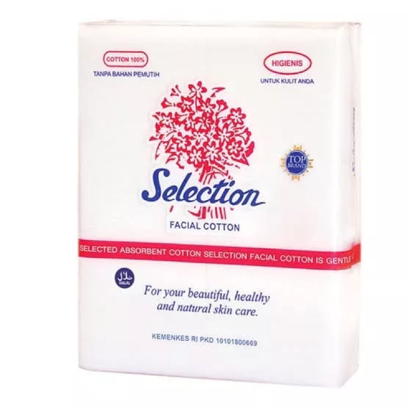 KAPAS SELECTION 35GR FACIAL COTTON / KAPAS WAJAH / KAPAS PEMBERSIH MAKE UP