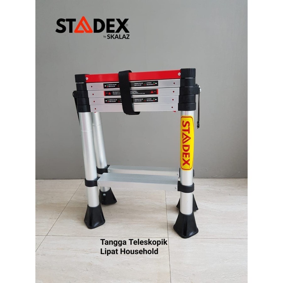 Tangga Teleskopik Lipat 5 step T.1,4 m household Merk Stadex by Skalaz