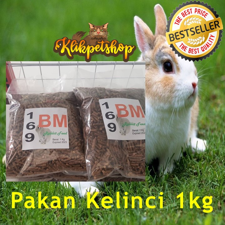 Pakan kelinci BM 1 Kg 169 Pelet Kelinci fresh