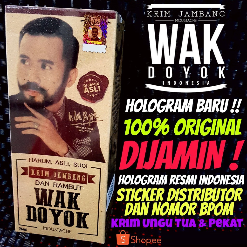 Original WAK DOYOK Hologram 75gr - Krim Wak doyok - Cream Wakdoyok