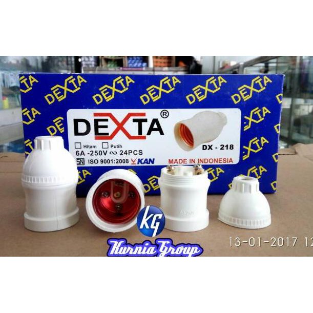 【review】 Fiting Gantung DEXTA PUTIH Drat Kuningan / tempat lampu / Rumah bohlam / Pitingan lampu led