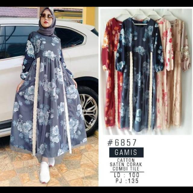 Gamis bunga tile/ tutu by ZAPA