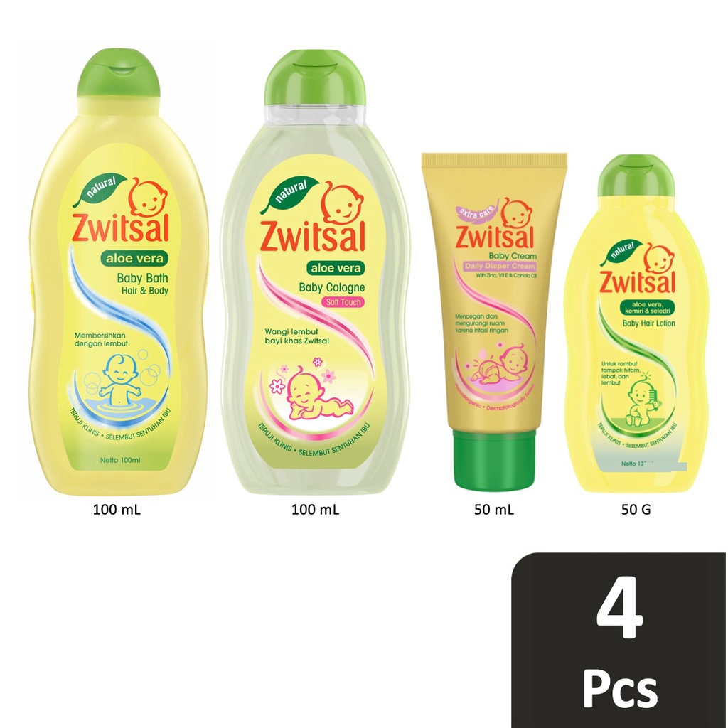 Zwitsal Natural Basic Pack 4pcs