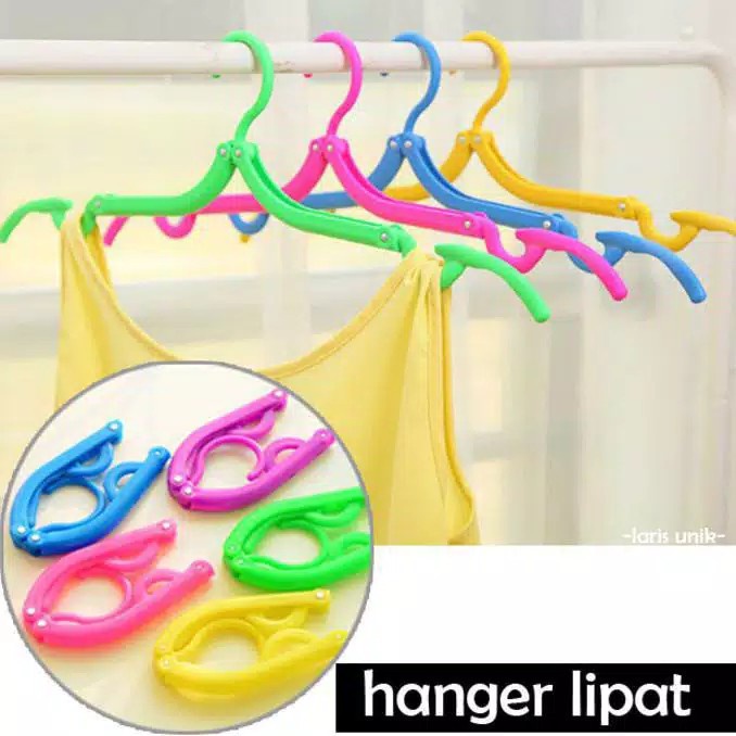 Gantungan Baju Lipat - Hanger Lipat - Gantungan Pakaian - Portable Hanger - Gantungan Hanger Lipat