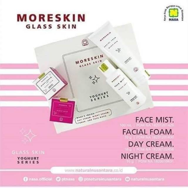 Moreskin glass skin