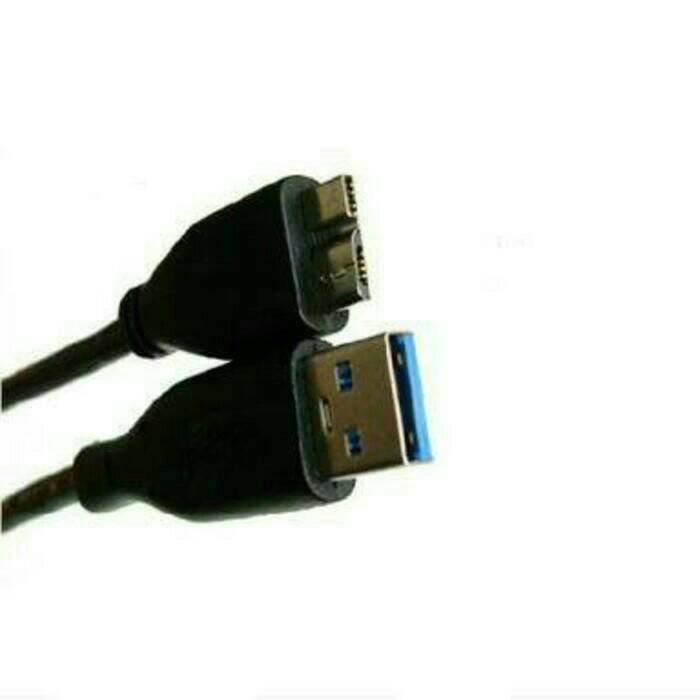 ORIGINAL kabel data external Hardisk Usb 3.0 To Micro B Fast Data High Quality Warna Hitam